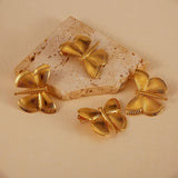 ORIGINAL 18K STEEL DRAGONFLY EARRINGS MINIMALIST_CWMM8899