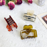 HEART ACETATE HAIR CLAW MINIMALIST CHIC CLIP_CWAHA1596