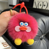 CARTOON DOLL PLUSH DUCK CAR KEYCHAIN PENDANT_CWMM2496