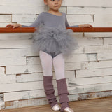 Warm Ballet Leggings High Elastic Stacked Socks_Cwms0748