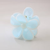 Cwaha07421_Plumeria Flower Hair Claw Clip Candy Colors
