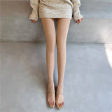 NEW WINTER GLOSSY NUDE LEGGINGS BARE LEG EFFECT_CWMM8973