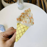 Cream Cone Ice Cream Acetic Acid Hair Claw Clip_Cwasc1588