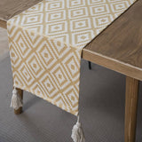 GEOMETRIC TASSEL VERSATILE TABLE RUNNER_CWMM1020