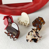 French Multicolor Acetate Heart Hair Clip_Cwaha07241