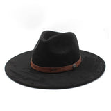 SUEDE HAT FOR MEN AND WOMEN COUPLES WIDE BRIM HAT_CWAH2506