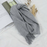 100% WOOL SOLID SCARF ELEGANT UNISEX SPRING WRAP_CWASC1093