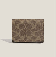 New Vintage Geometric Letter Mini 3-Fold Wallet_Cwab06269
