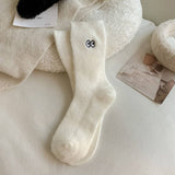 MID TUBE SMALL EYE THICK WARM STACKED SOCKS_CWMS0799