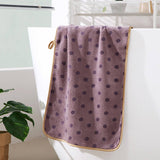 CORAL FLEECE POLKA DOT ABSORBENT FACE TOWEL_CWMM2267