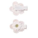 FRESH DAISY HAIR CLIP SET HANDMADE FABRIC CLIPS_CWAHA6712