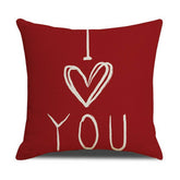 Valentines Day Letter Print Home Pillowcase_Cwmm0774