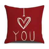 Valentines Day Letter Print Home Pillowcase_Cwmm0774