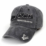 Washed Letter Embroidery Baseball Cap Sun Hat Cwah1132