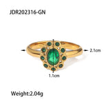 SUNFLOWER VERSATILE STAINLESS STEEL RING_CWAJE1390