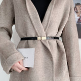 SIMPLE AND VERSATILE GOLD BUCKLE SWEATER BELT_CWABE0669