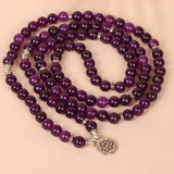 108 PURPLE BEADED BRACELETS WITH STRETCHY BANDS_CWAJE3940