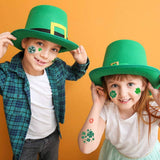 GLITTER LEAF CARTOON TATTOO STICKERS FOR PARTY_CWMM8250