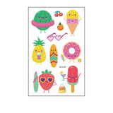 Waterproof Kids Sparkle Fruit Veggie Tattoos_Cwmm8258