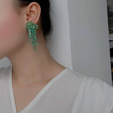 FIREWORKS RETRO ELEGANT DRESS EARRINGS_CWAJE1698