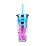 DOUBLE LAYER GRADIENT MERMAID TAIL WATER CUP_CWMM0985