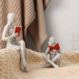 Reading Woman Resin Figurine For Home Decor_Cwmm9831