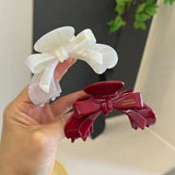 FRENCH ARCH HAIR CLAW BOW ACETATE CLIP_CWAHA2649