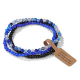 Cwaje4295_Natural Stone Beads Vintage Bracelet