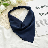 SOLID COLOR CHIFFON TRIANGLE SCARF HAIRACCESSORIES_CWAHA4154