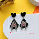FUNNY HORROR SKULL GHOST EARRINGS_CWAJE2424