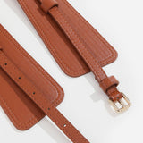 Alloy Buckle Waist-Cinching Wide Belt_Cwabe1145