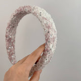 Vintage Sequined Girls Denim Headband