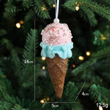 ICE CREAM SNOWMAN CHRISTMAS TREE HANGING DECOR_CWMM9689