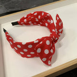 FRENCH STYLE BIG BOW DOT SIMPLE HEADBAND_CWAHA2558