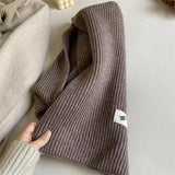 PLAID KNIT SCARF SOFT FAUX CASHMERE WINTER WRAP_CWASC1235