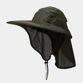 Wide Brim Uv Protection Hat With Mesh Neck Cover_Cwah3832