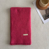 Winter Solid Wool Blend Scarf Soft And Versatile_Cwasc2286