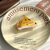 CREATIVE PIZZA SANDWICH ACETATE CLAW FUN HAIR CLIP_CWAHA5908