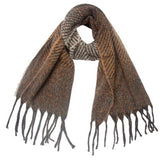 GRADIENT TASSEL SCARF FOR WOMEN WINTER SHAWL_CWASC0858