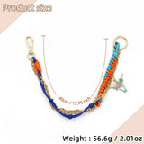 HANDWOVEN LEATHER KEYCHAIN FOR WOMEN S BAGS_CUAB00438