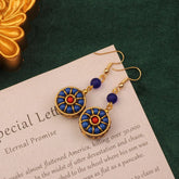 SIMPLE RETRO HANDMADE DESIGN EXOTIC EARRINGS_CWAJE3984