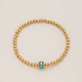 BEAD BIRTHSTONE BRACELET DECEMBER ZIRCON CHARM_CWMM6959