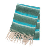 CHUNKY FRINGE STRIPE SCARF WINTER YARN WRAP_CWASC0877