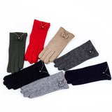 Womens Fashion Bow Touch Screen Gloves_Cwmm1555