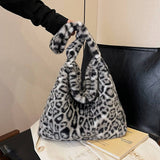 LEOPARD PLUSH FUR BAG WOMEN LARGE SHOULDER TOTE_CUAB00556
