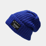 Vintage Letter Patch Knitted Hat_Cwah1622