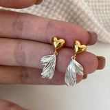 NEW ASYMMETRICAL WING HEART EARRINGS FOR WOMEN_CWAJE3149