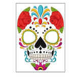 DAY OF THE DEAD FACE TATTOOS WATERPROOF MAKEUP_CWMM8386