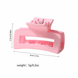 CANDY COLOR MINI RECTANGLE HAIR CLAW CUTE CLIP_CWAHA1041