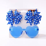 KIDS POLKA DOT GROSGRAIN BOW HAIR CLIP SUNGLASSES_CWAHA6708